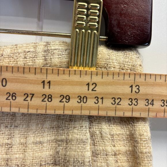 Vintage Unbranded Womens Academia Plaid Wool Straight Skirt Size M Preppy Office - Picture 3 of 8